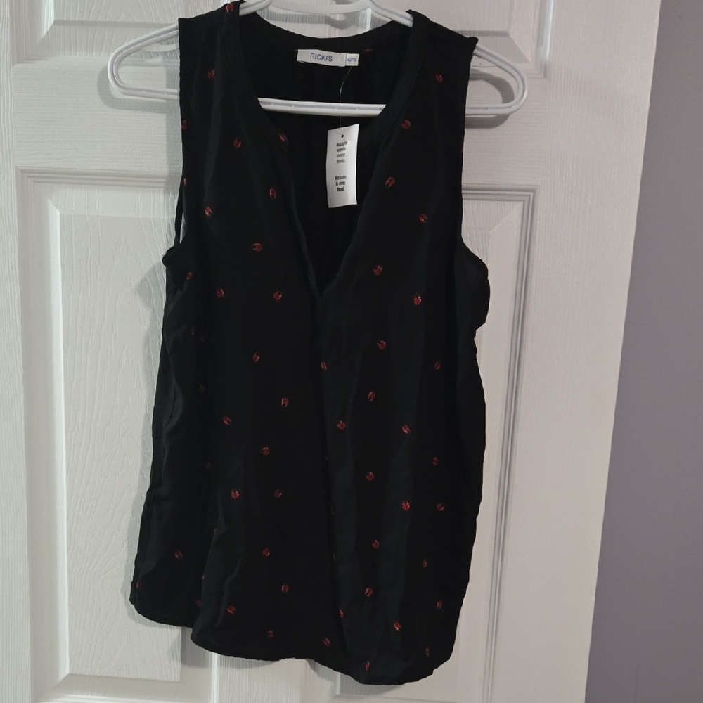 Ricki's Black Sleeveless Blouse